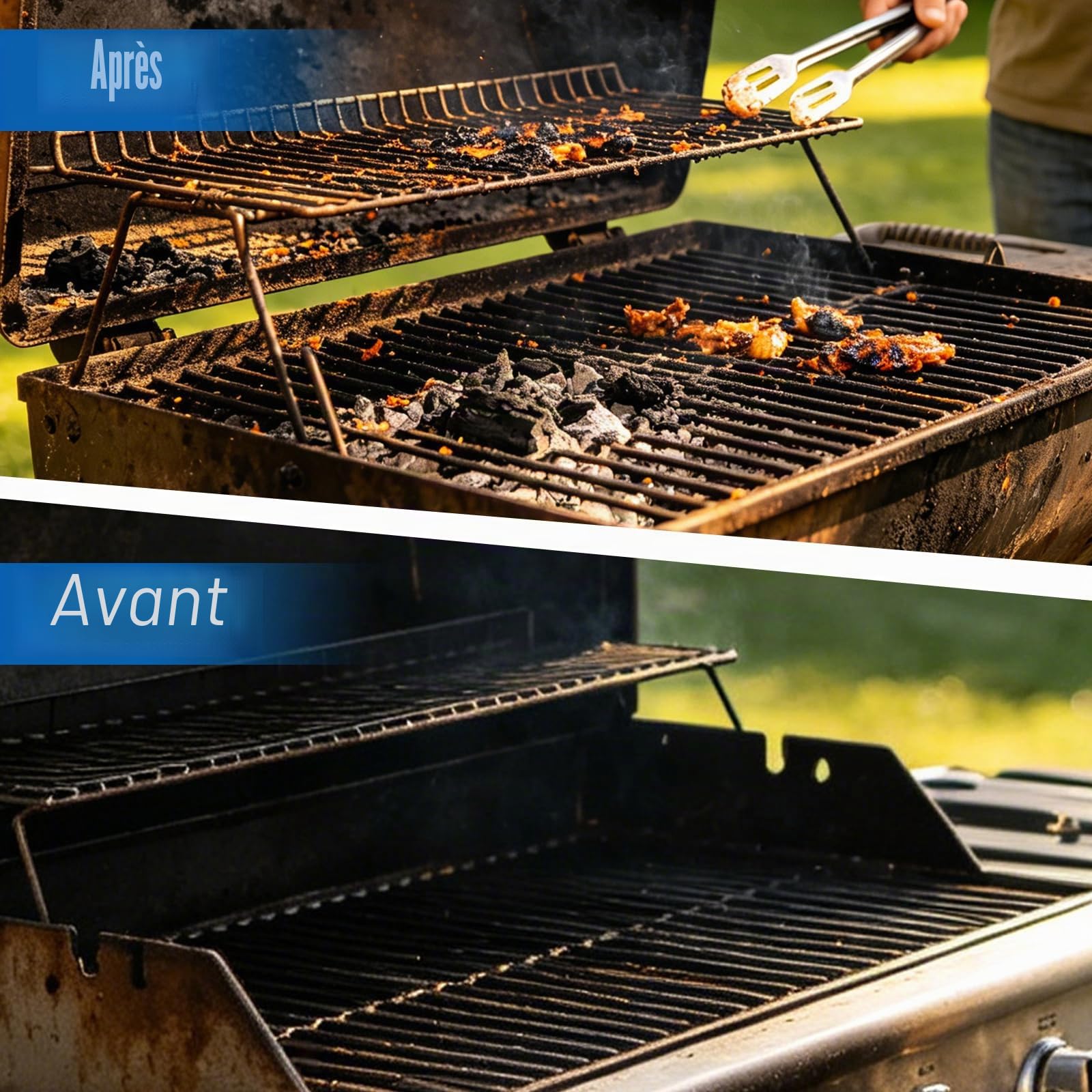 Brosse de barbecue électrique sans fil avec lumière LED et indicateur de batterie, brosse de nettoyage électrique, rechargeable à 800 tr/min, tête de brosse amovible pour grilles de barbecue et