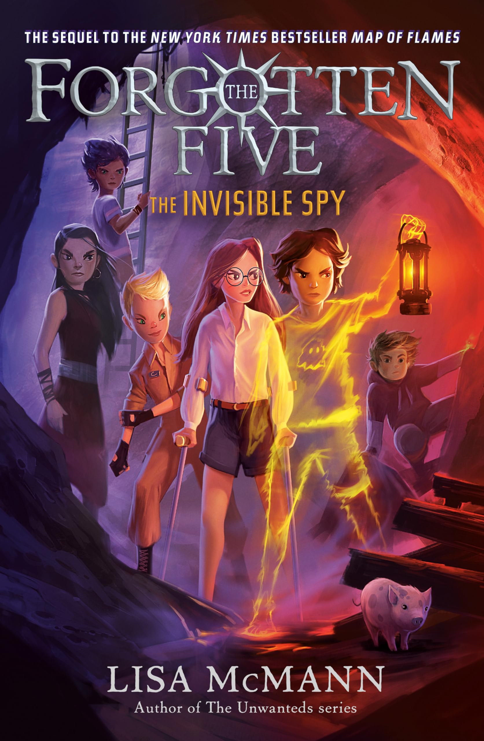 Lisa McMann The Forgotten Five Book Young Adult Mystery Novel The Invisible Spy