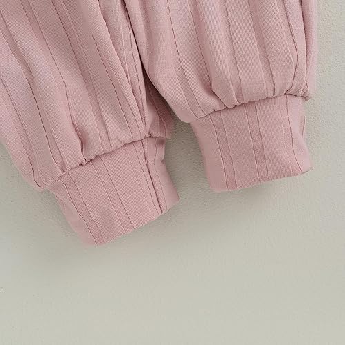 Miniatura 7 de TheFound Ropa de primavera para bebé recién nacida, traje de San Valentín, manga larga, estampado de corazón, sudadera con pantalones