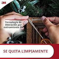 Vista 9 de Command - Mini clips de luz para interiores, 45 clips transparentes y 54 tiras Command, decoraciones navideñas sin daños, clips de pared para colgar