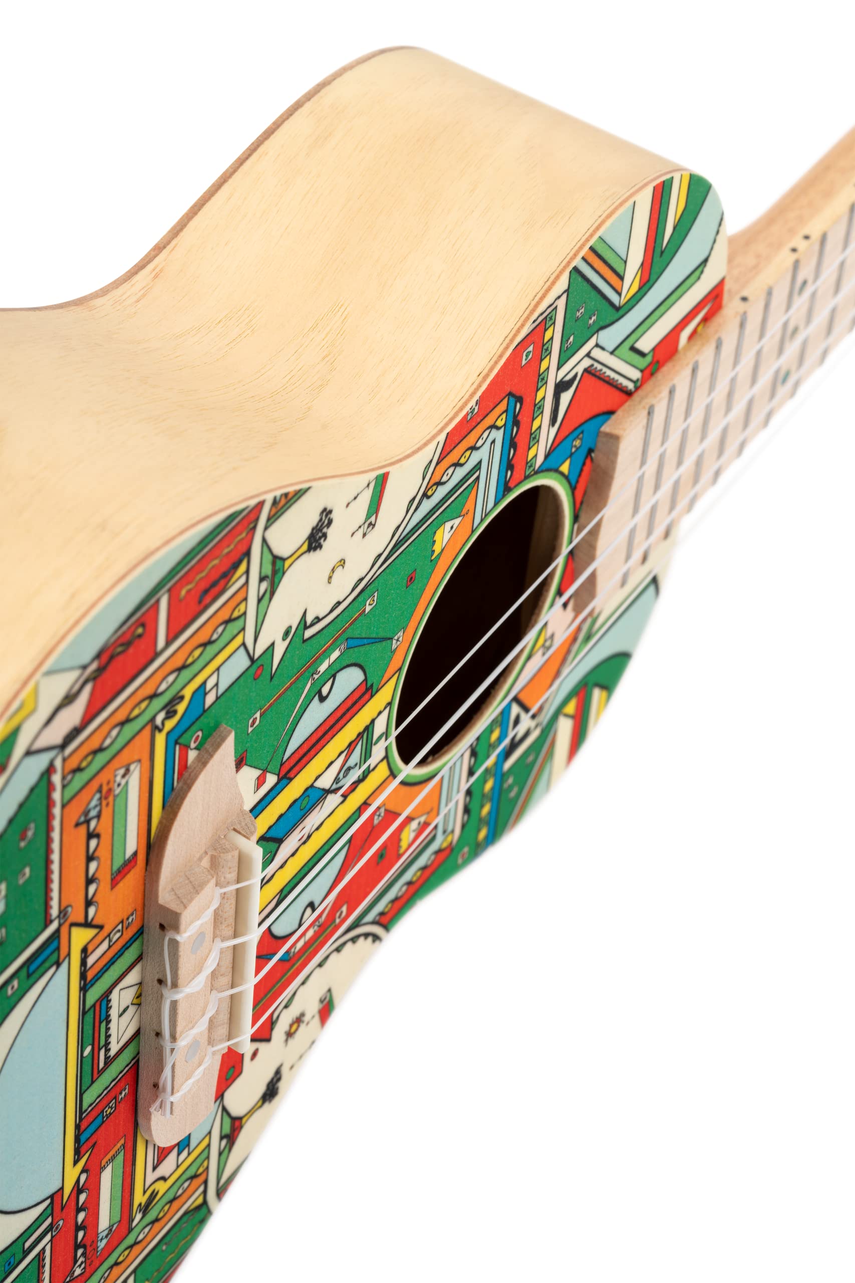 Ortega Guitars Ukulélé Concert Acoustique – Série Art – Épicéa, Himalaya (RUAR-HY)