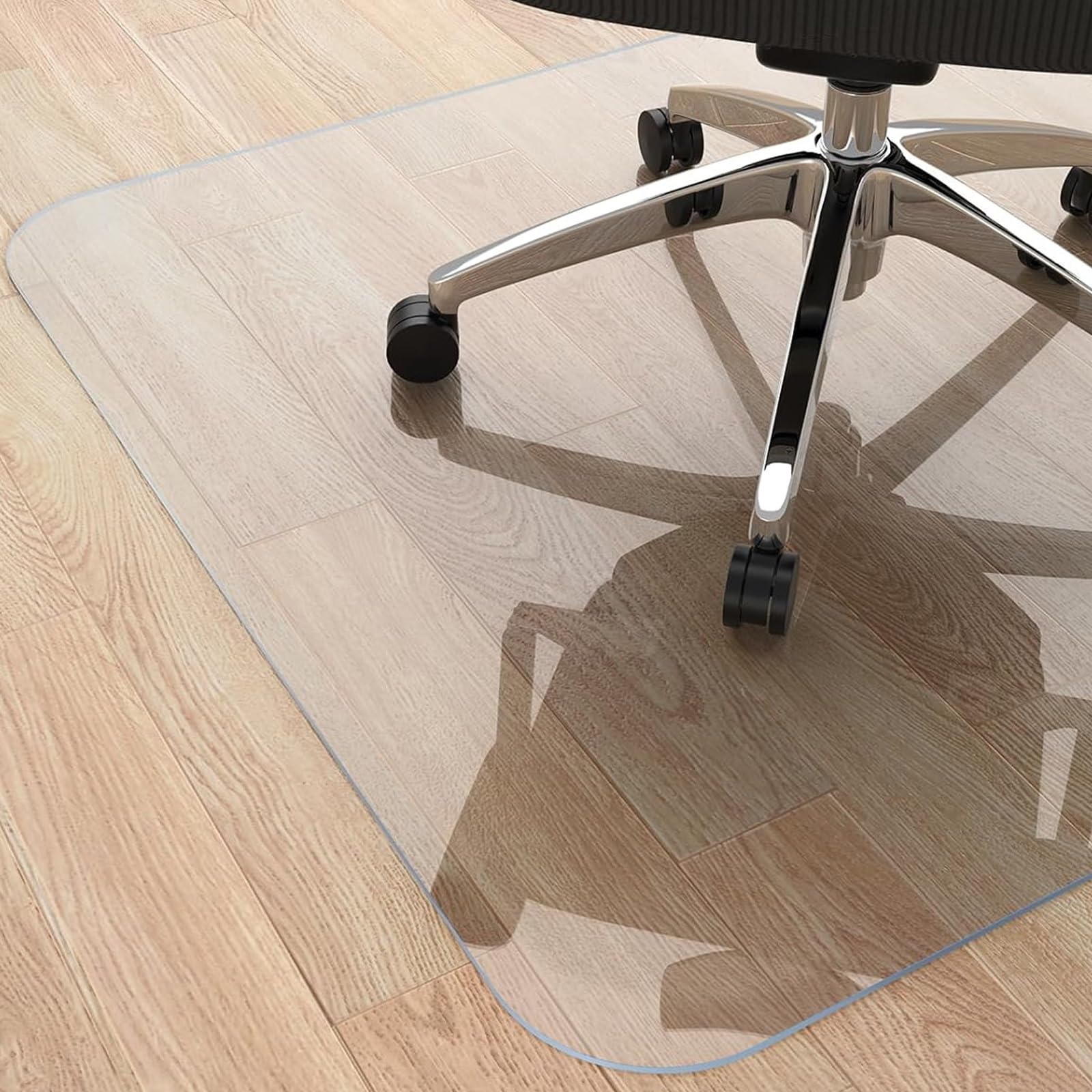 3 2ft x 7 8ft Easy Clean Clear Chair Mat Clear Office Floor Mat for Hardwood Floor Transparent