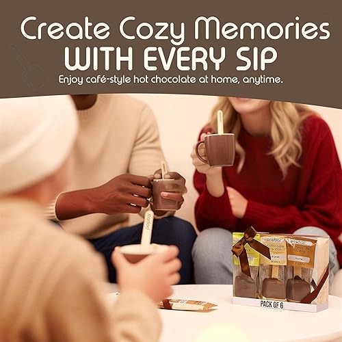 Miniatura 8 de Paquete de 6 cajas de regalo de chocolate caliente para fiestas