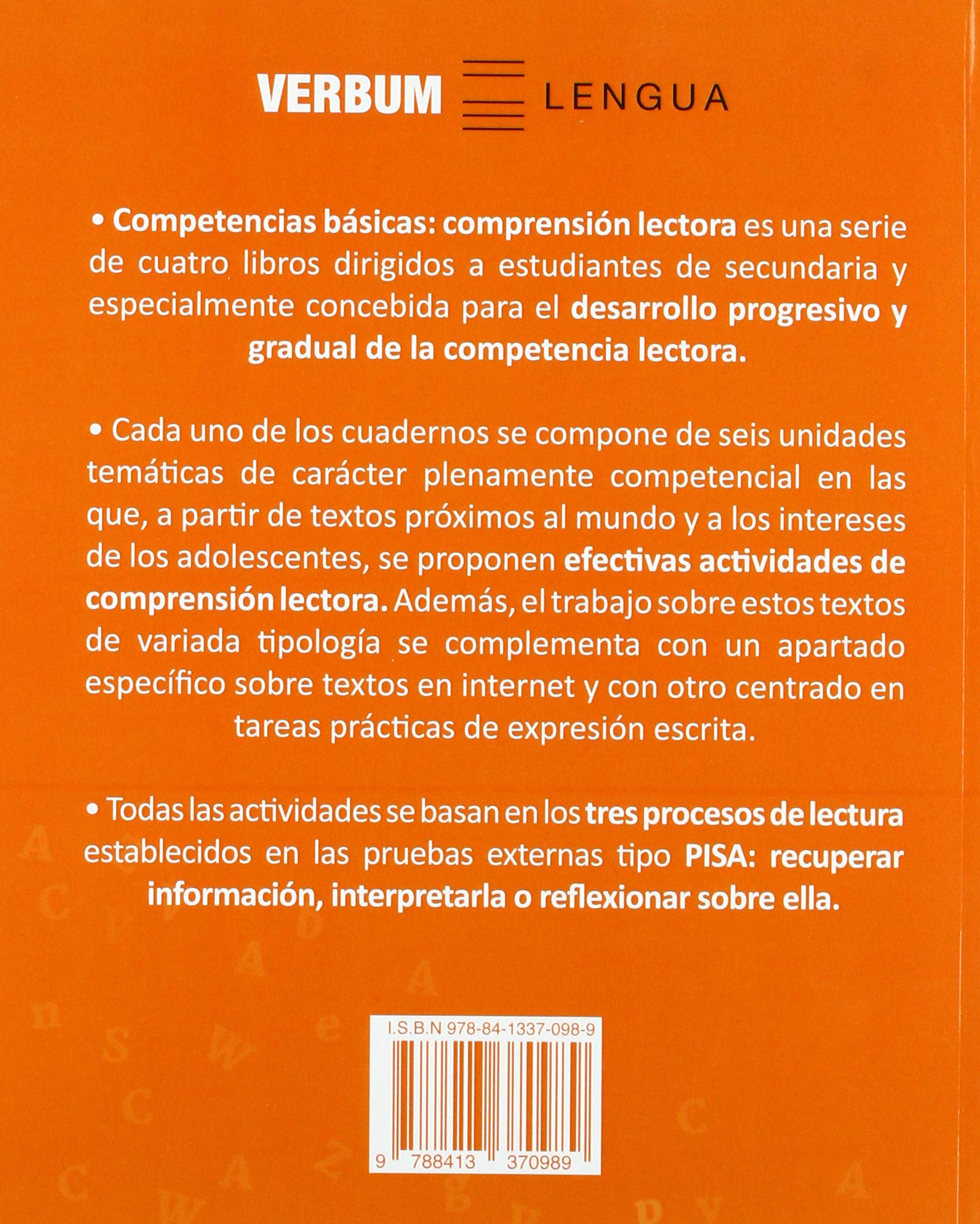 Competencias básicas: Comprensión lectora. 2 ESO: 2º ESO: Competencias básicas 2º ESO: 1 (Lengua)