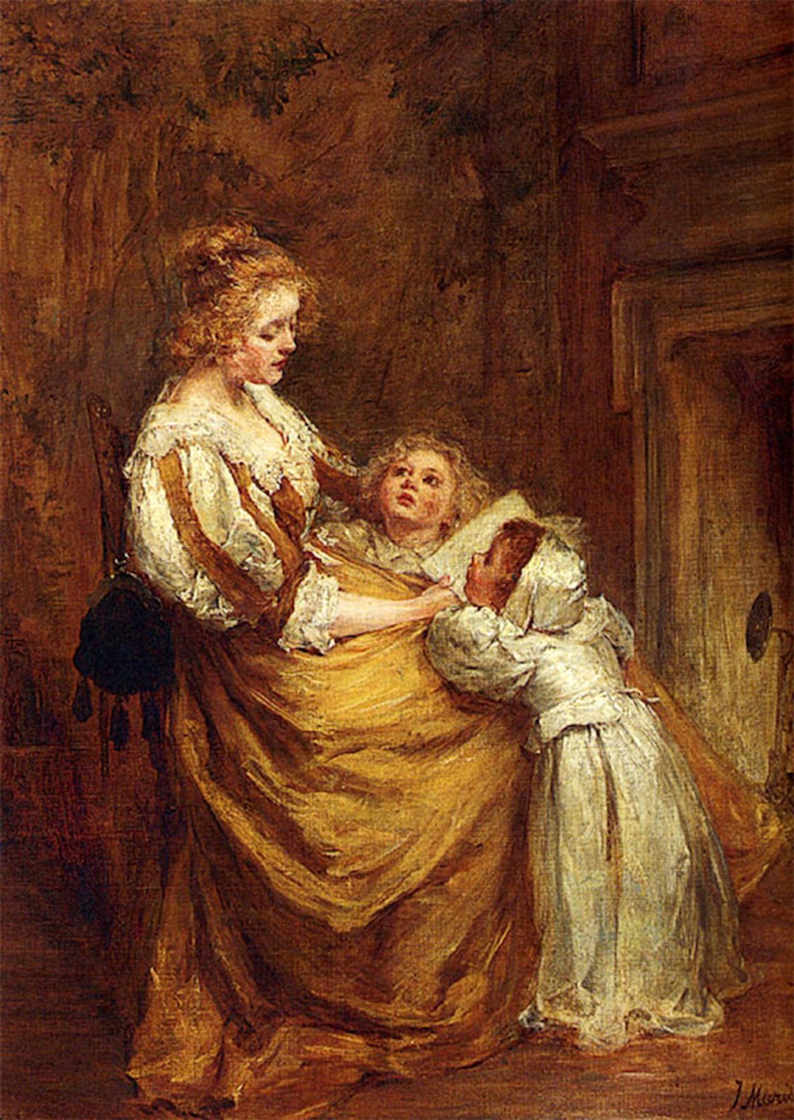 POSTERIIk Vintage Art Print Images Pictures Print Motherly Love by Jacob Henricus Maris Modern Colour Posters for Office Home Decor 60x90cm