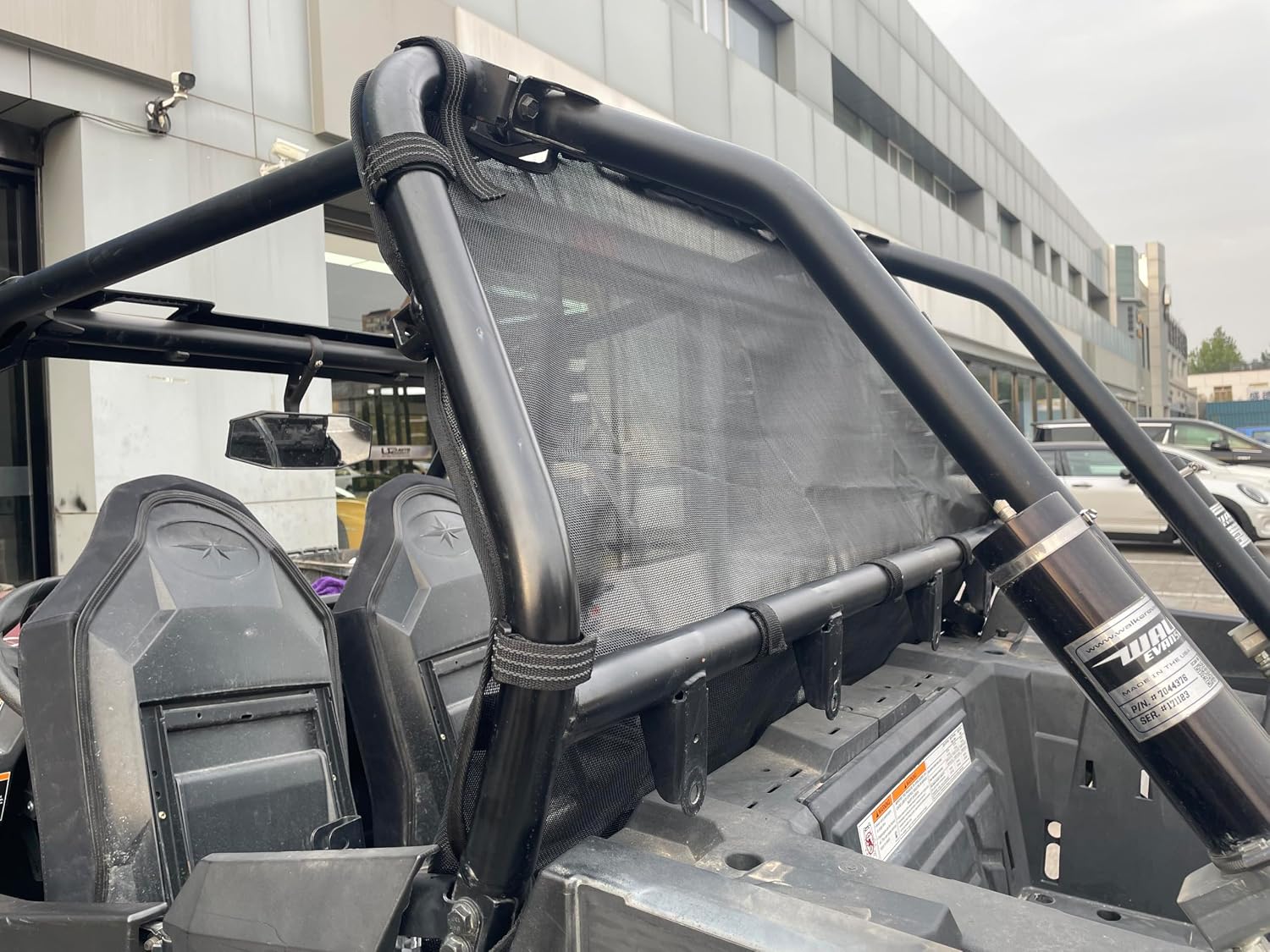 StarknightMT RZR XP Rear Window Net Compatible with 2014-2023 Polaris RZR XP 1000/2016-2023 Turbo Ventilated Sun Shade Protection Soft Window Mesh OEM 2879507 Parts for 2 Seats, 4 Seats, Black