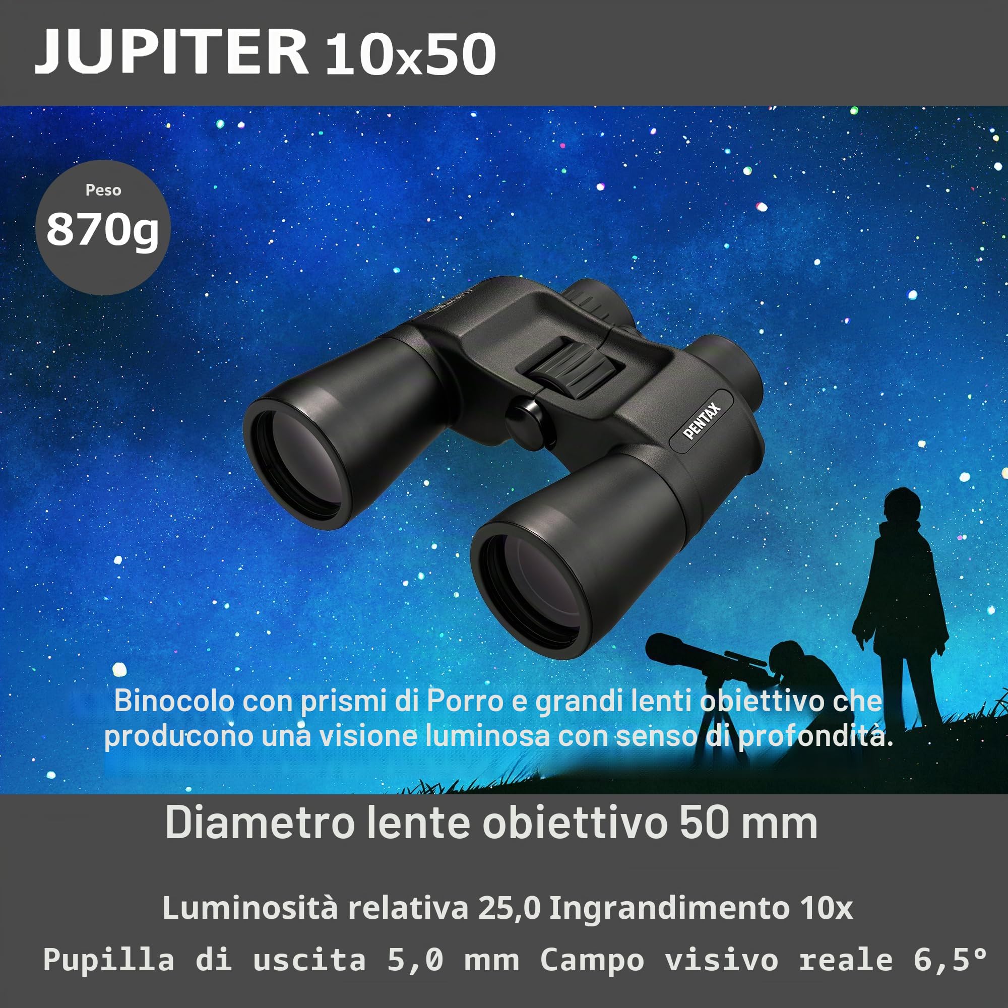 PENTAX Jumelles Jupiter 10x50