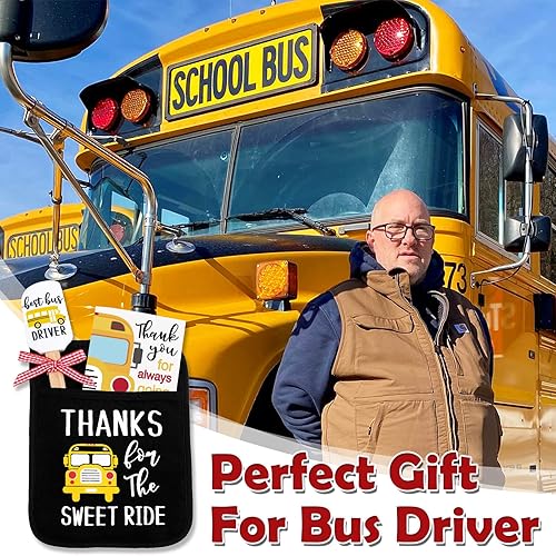 Miniatura 2 de Regalos para conductores de autobús soporte para ollas de autobús kit de hornear con espátula de silicona tarjeta de felicitación para autobús