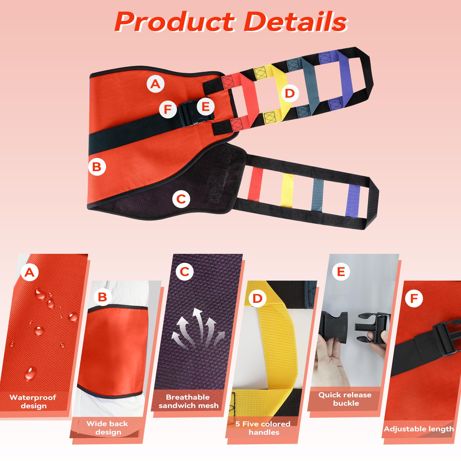 Écharpe de transfert pour patients allaitants, 154 cm pour personnes âgées, aide à levage de sécurité, ceinture de transfert pour soins aux patients, planches de transfert pour patients alités