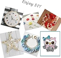 Vista 7 de GREENTIME 1500 piezas Botones redondos de resina de colores mixtos y tamaños variados para manualidades, costura, manualidades, pintura manual