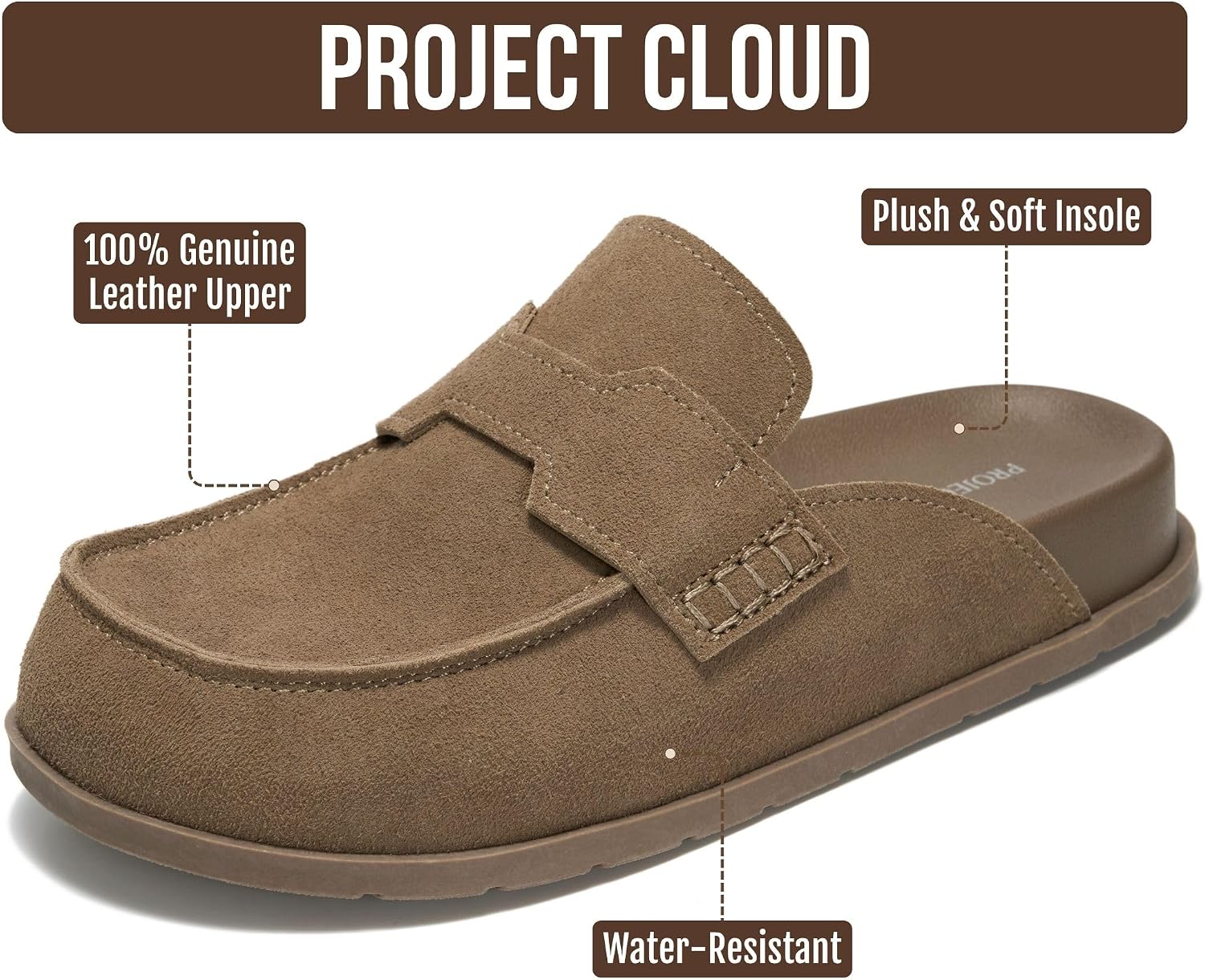100% Genuine Leather Slip On Womens Clogs - Fall Mules for Women 2026 image 2