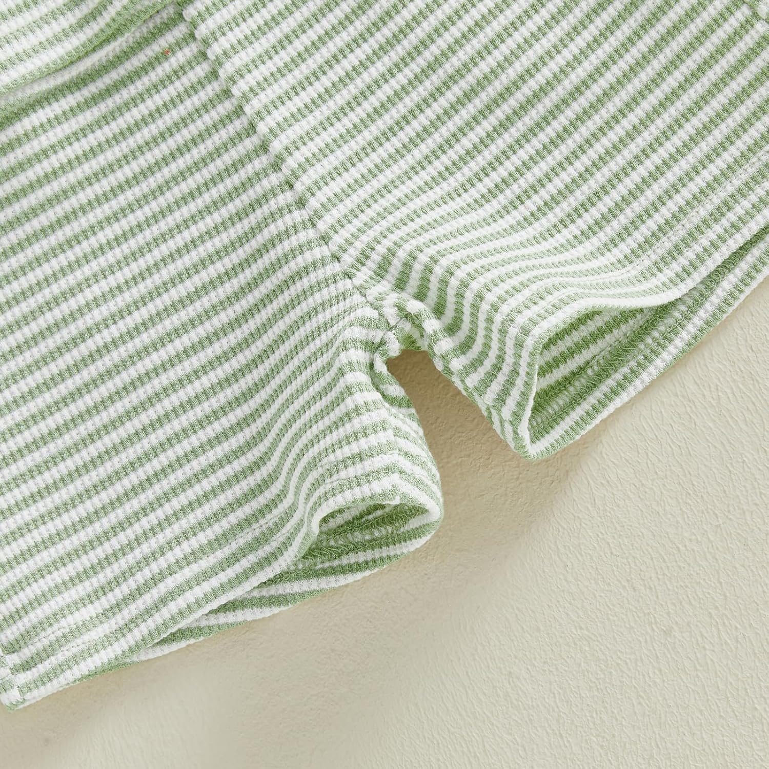 VISGOGO Baby Boy Summer Outfit Striped Short Sleeve T-shirt Toddler Boy Summer Clothes 6 12 18 Months 2 3 4 T Short Set - Image 6