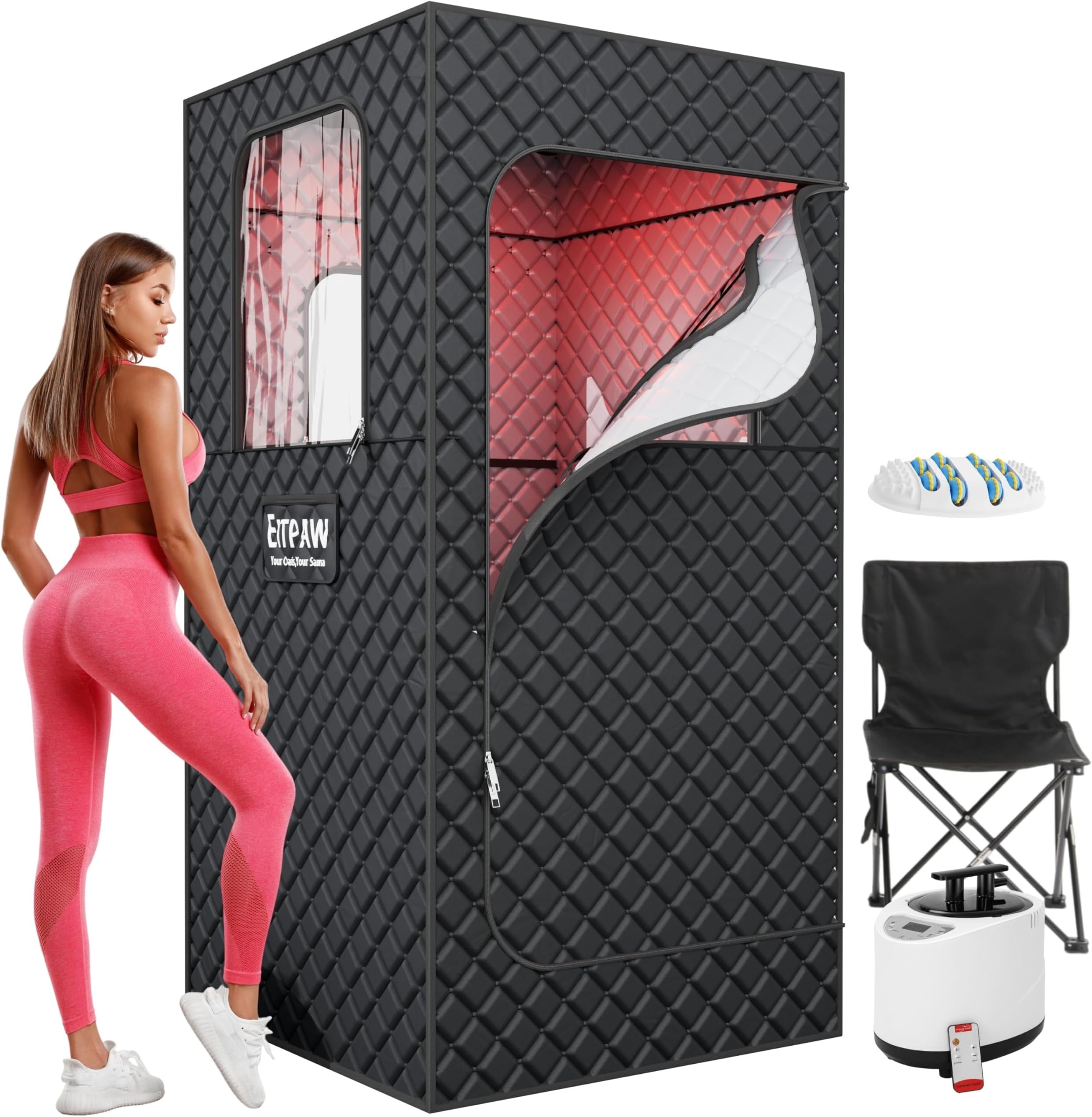 Amazon.com : bsdonte Portable Sauna for Home, Personal Steam Sauna Box ...