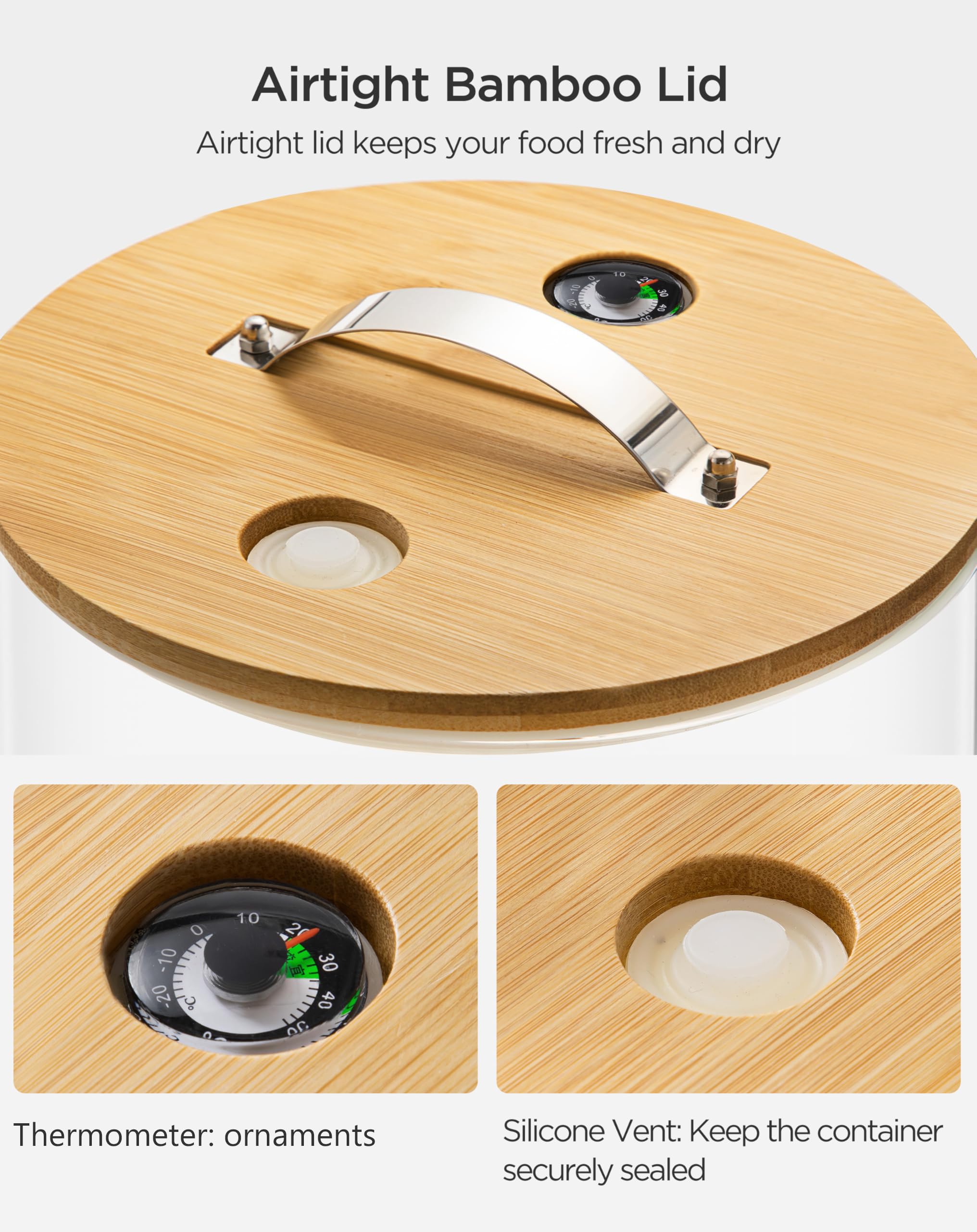 Glass Rice Wrapper Snapklik.com : HBlife 14-16 Lbs Glass Rice Dispenser