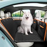 pecute Hundedecke Auto Rückbank mit Harter Unterseite bis zu 180 kg | Wasserdicht und rutschfest Hundesitzbezug, Hunde-Sicherheitsgurt für SUV, LKW, Dog Car Seat Cover,Lagerung im Auto - 1