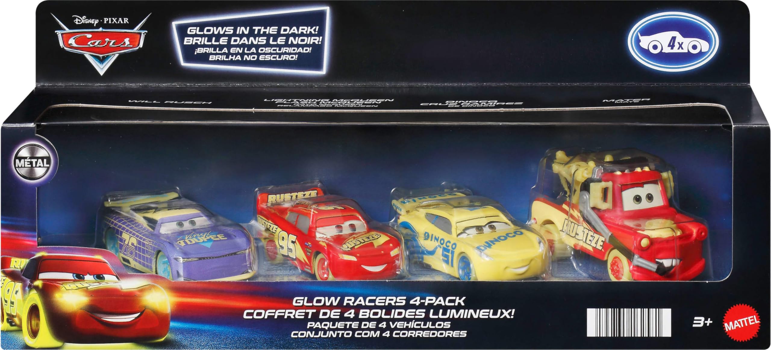 Amazon.co.jp: ディズニー カーズ グローレーサー 4個パック