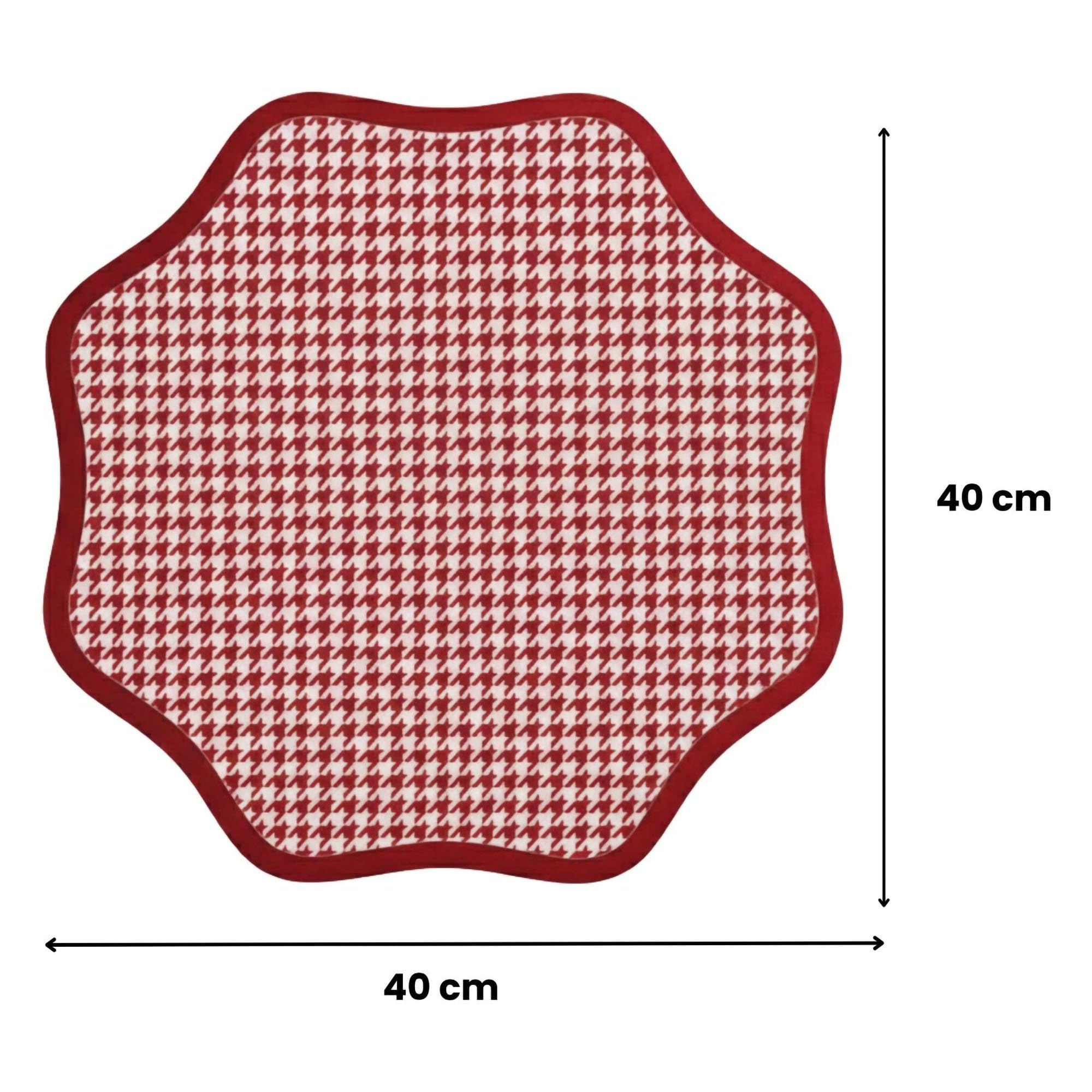 Tim – Mantel Individual, 40 x 40 cm, Rojo, Fabricado en Italia