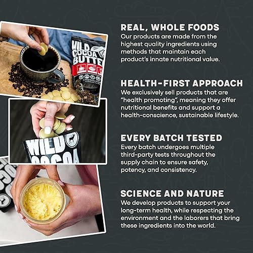 Miniatura 5 de Obleas de mantequilla de cacao orgánica sin refinar de grado alimenticio a base de plantas cacao prensado en frío chips de chocolate blanco keto sin