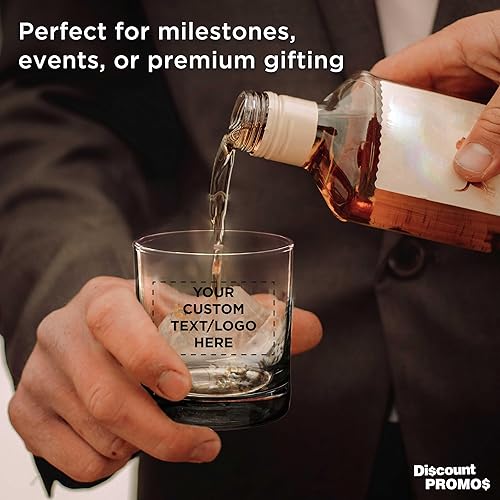 Miniatura 3 de Vaso de whisky Custom Lexington Rocks personalizado de 10.5 onzas, juego de 124896, paquete a granel personalizado perfecto para whisky escocés,
