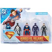 Superman - Set regalo con 5 personaggi d'azione da collezionare