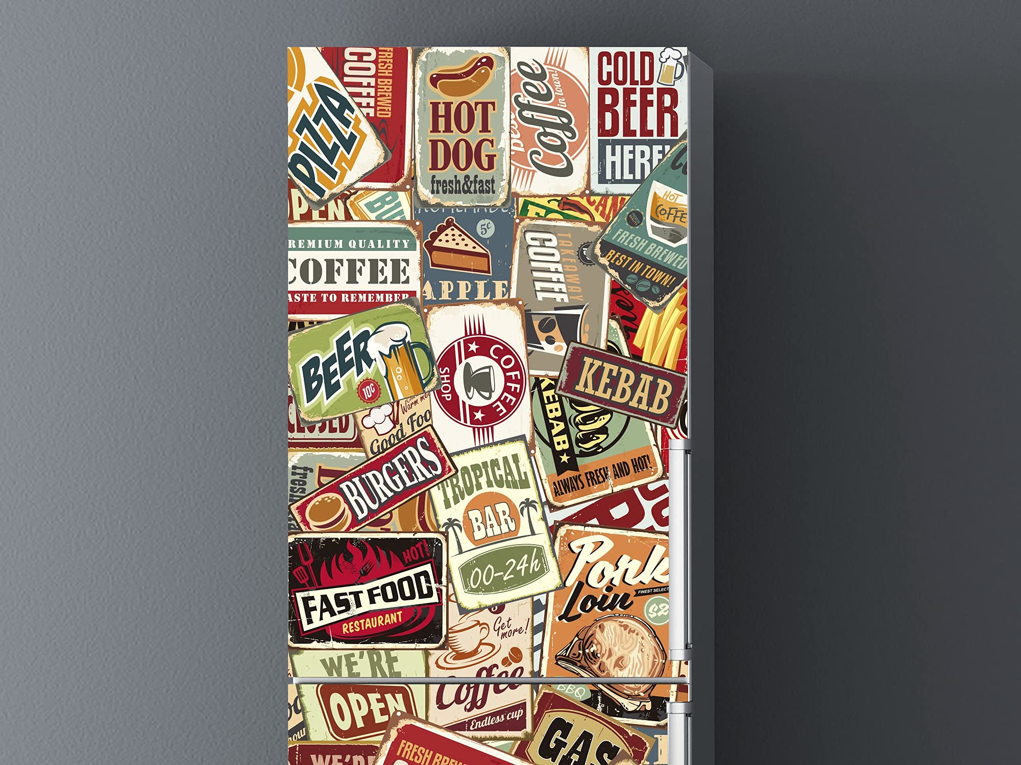 Produktbild von Oedim Comic Style Matt Vinyl Fridge Sticker 185cm X 60cm