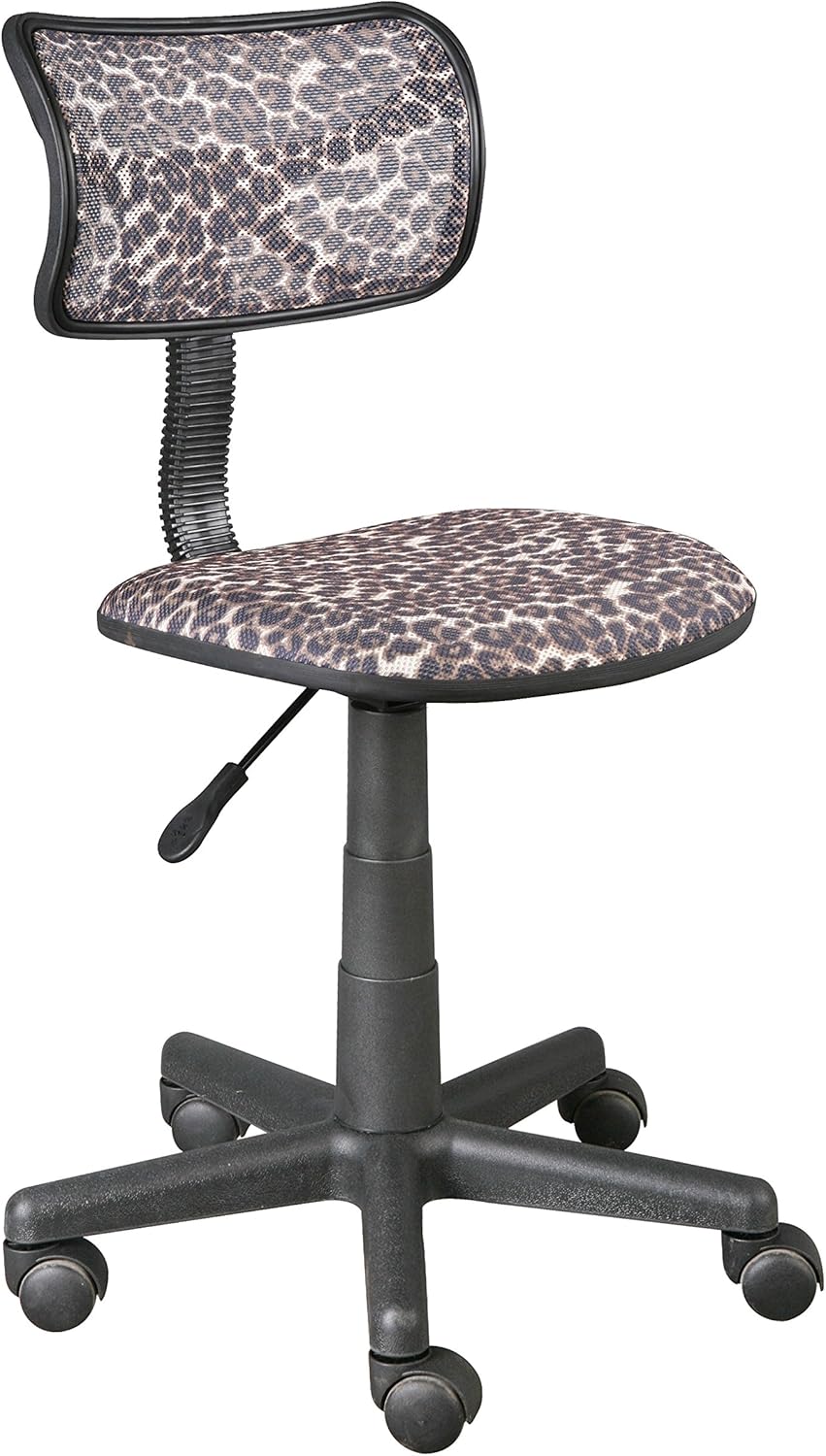 Urban Shop High Back Mesh Office Chair, Leopard 21D x 21W x 28H in