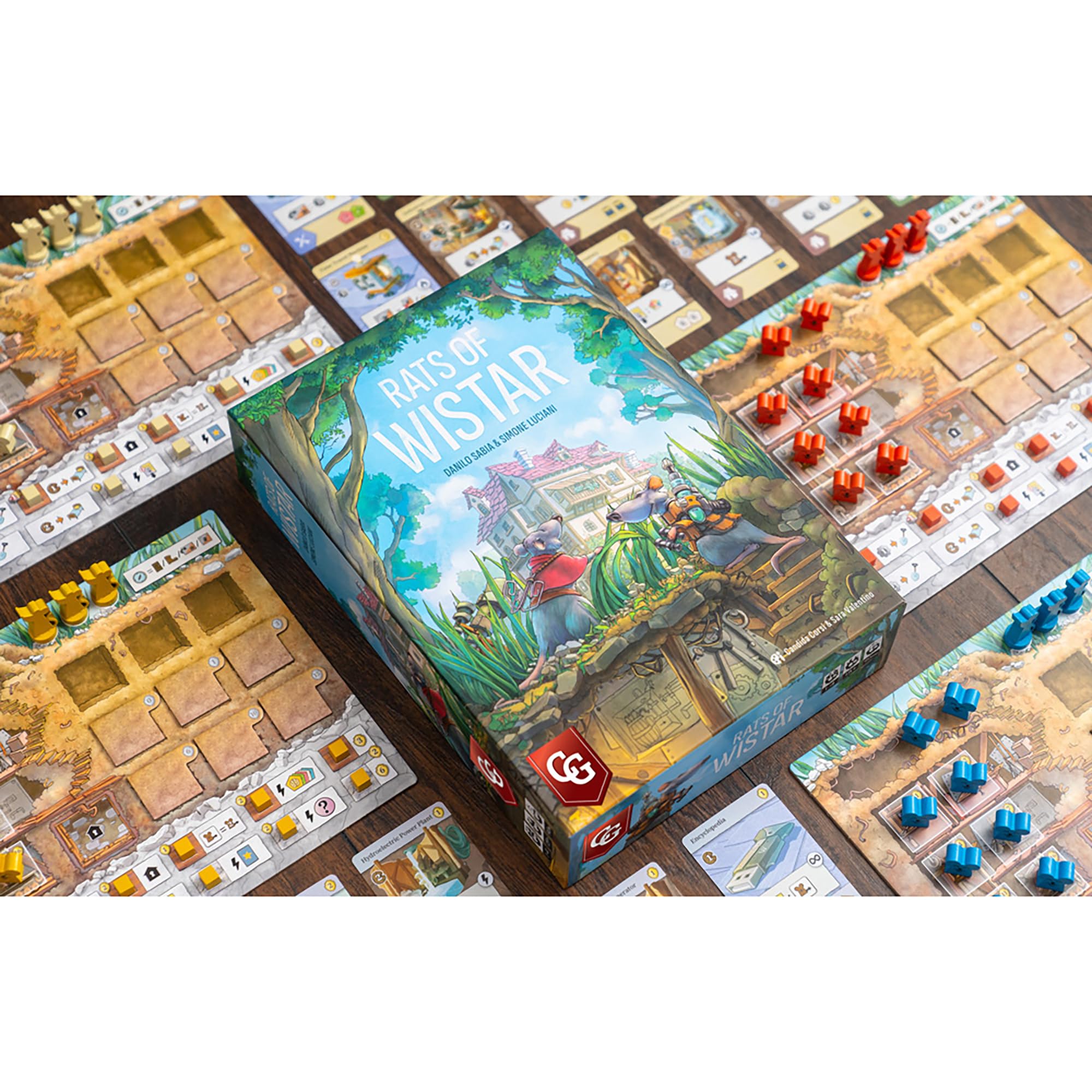 Capstone Games | Rats of Wistar | Family Board Game | Strategic Exploration and Worker Placement Game | Fun & Engaging Game for 2-4 Players, Ages 14+ | Game in English