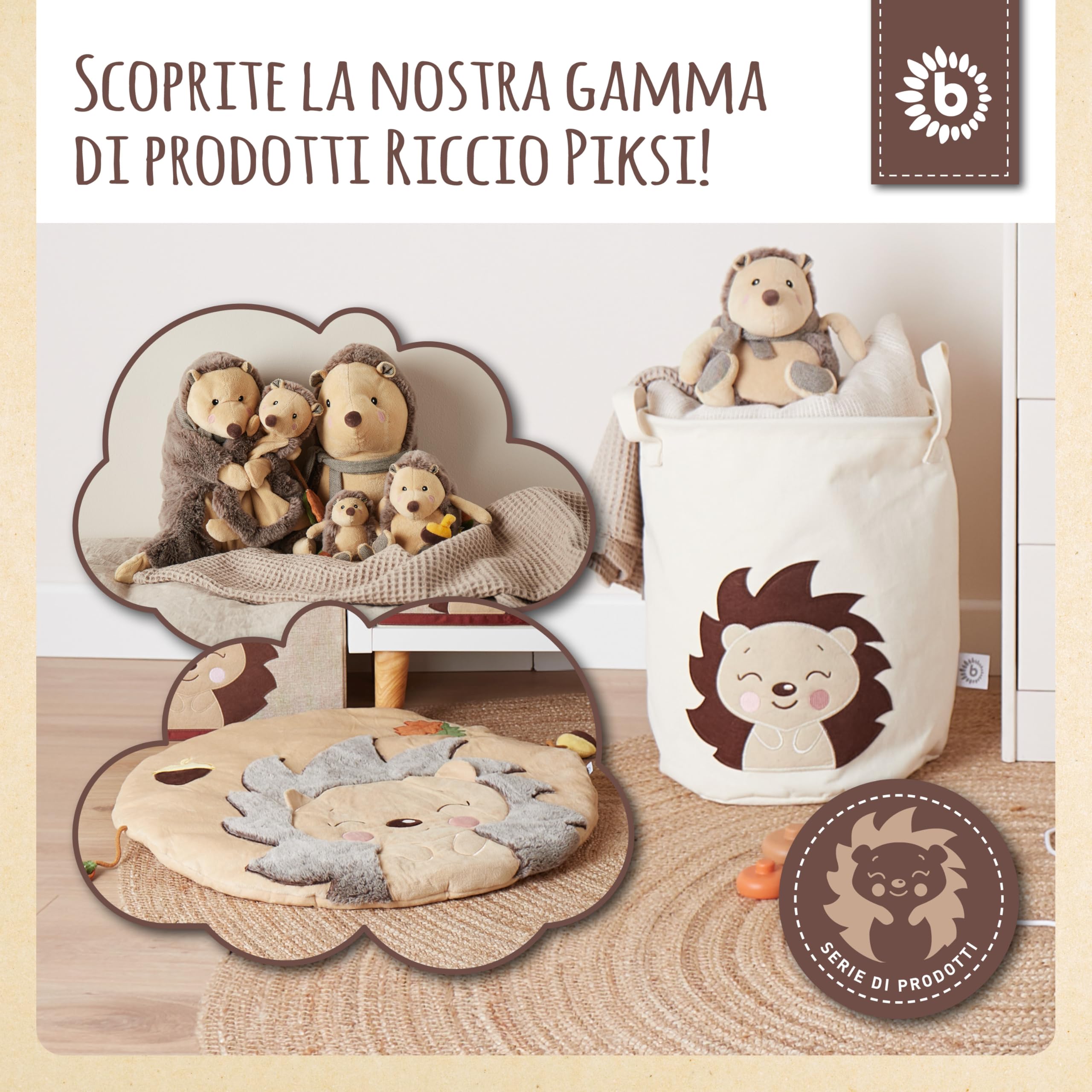 BIECO Scatola portaoggetti pieghevole 65 l 36 x 36 x 51 cm con coperchio