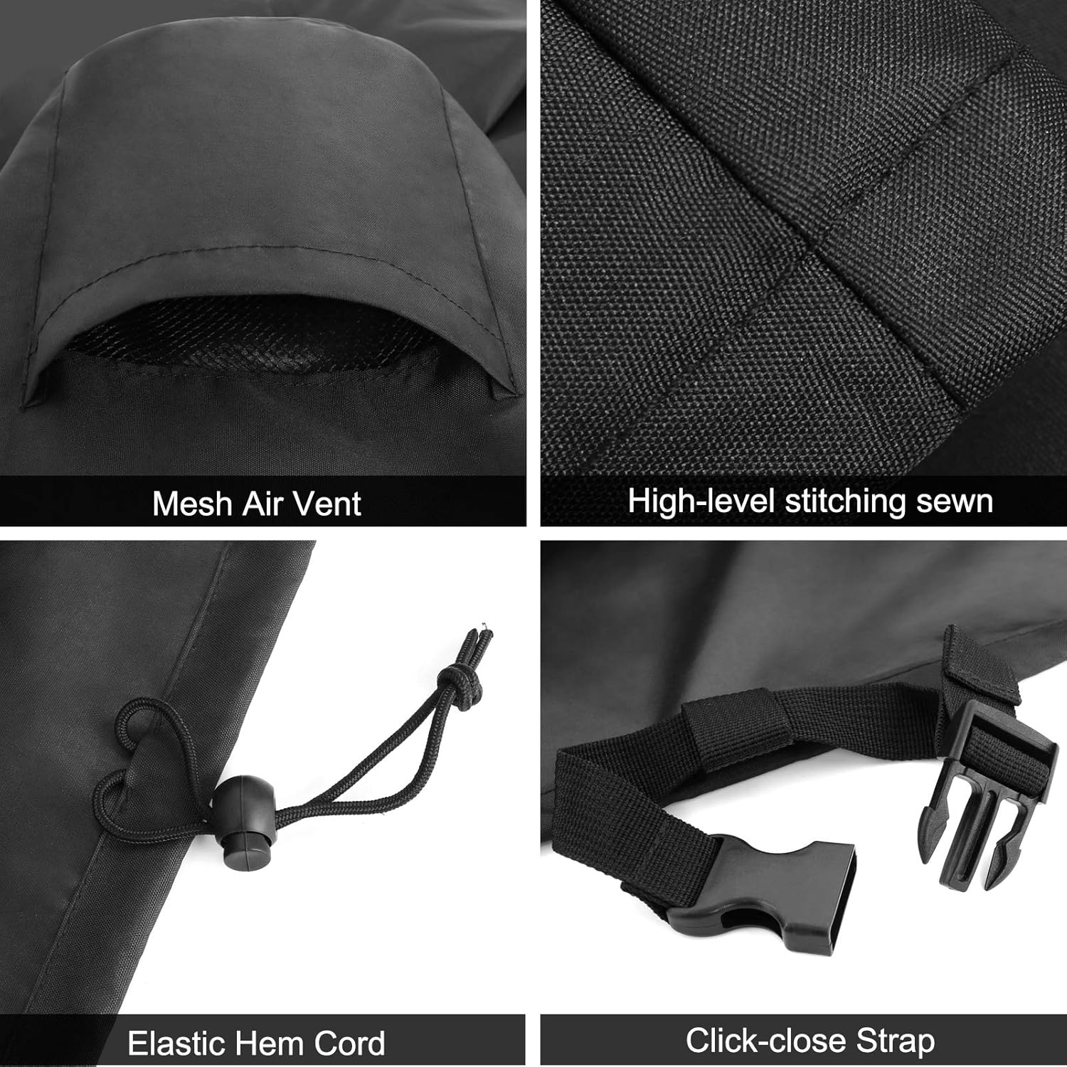 Chiminea Cover, Heavy Duty 600D Waterproof Polyester Fabric Chiminea Fire Pit Cover, Weather Resistant Chiminea Protective Cover Black 48inch : Everything Else