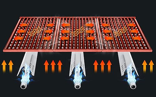Miniatura 2 de Hisencn Piezas de parrilla para parrilla de gas Charbroil Performance Tru-Infrared de 3 quemadores 463371116 463371316 463371716, rejillas de