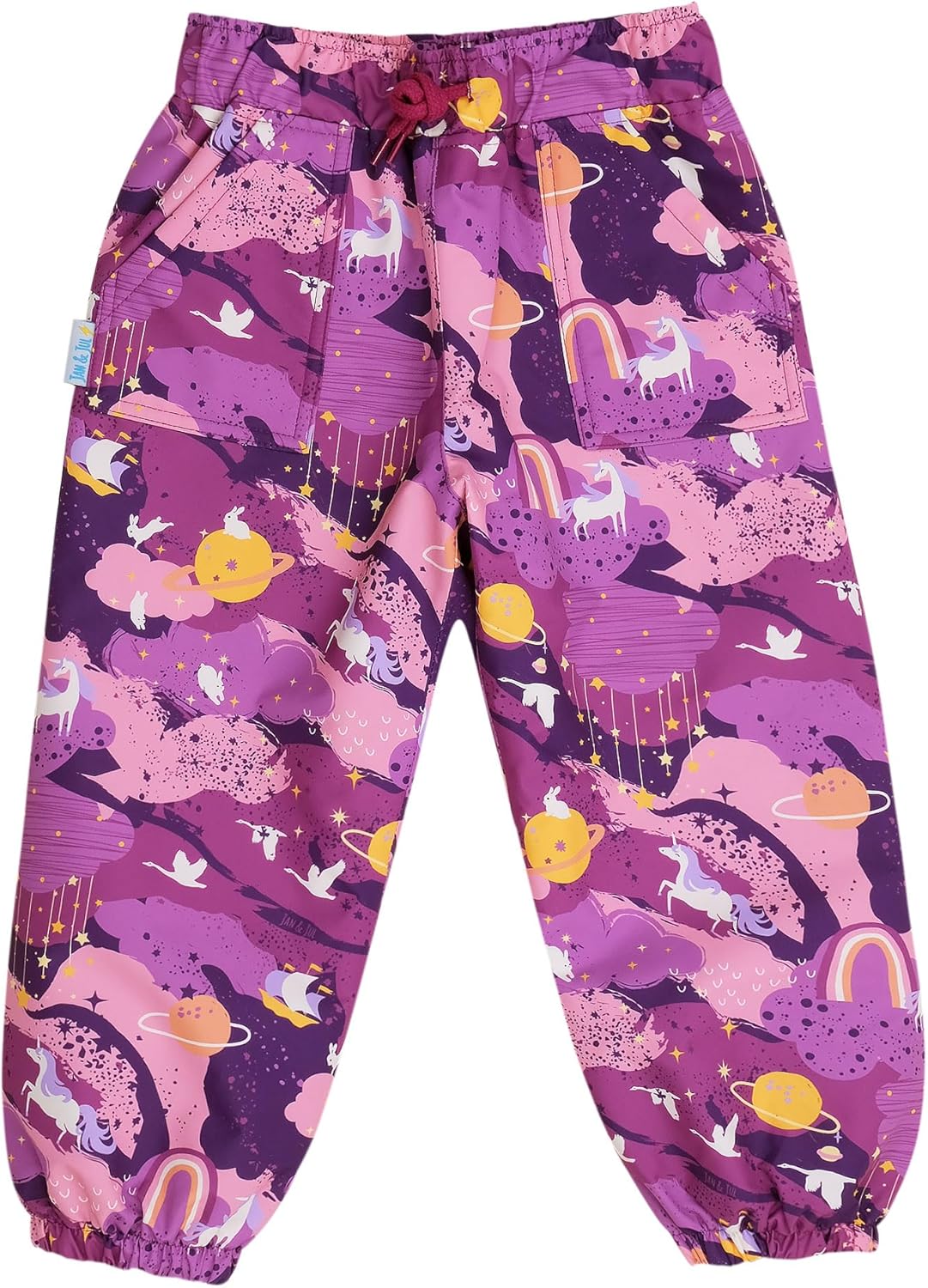 JAN & JUL Waterproof Rain Pants for Girls