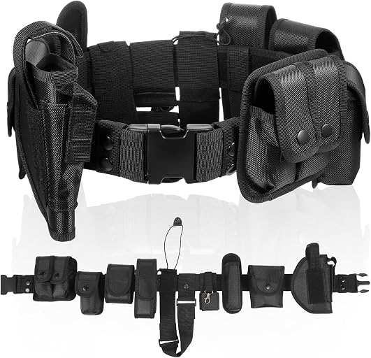 Police Security Duty Belts Correctional Officers Ultility Cop Costume Belt Law Enforcement for Women Men Hunting