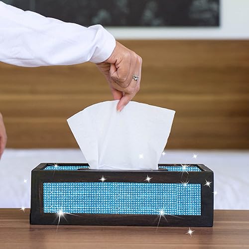 Miniatura 6 de Tiras autoadhesivas de diamantes de imitación de cristal azul lago, cinta brillante con diamantes de imitación de 0.079 pulgadas para manualidades,