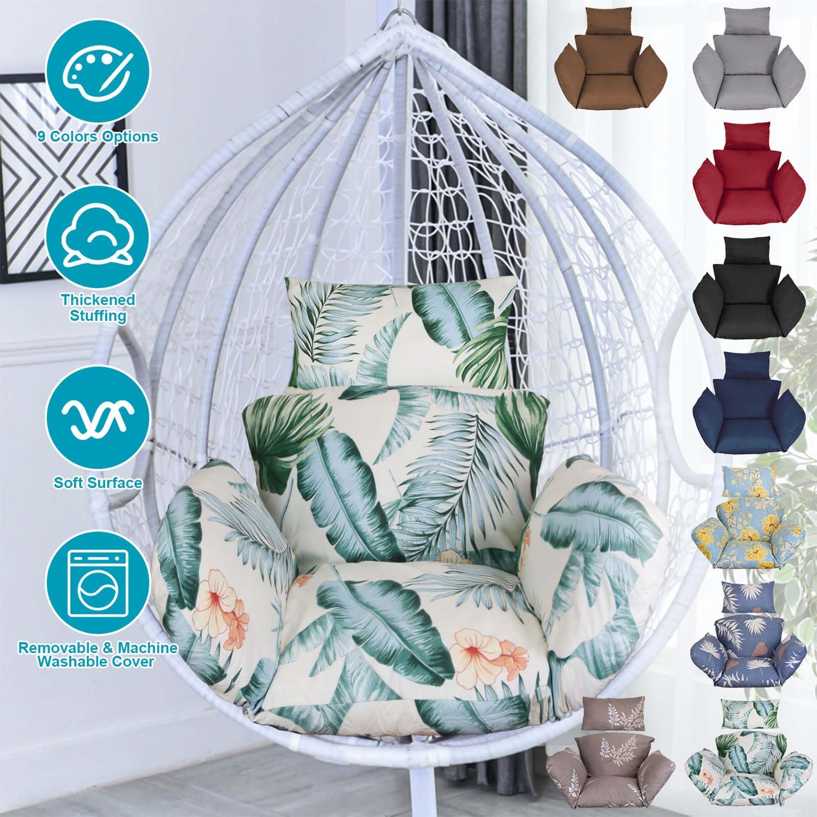 Amazon.co.jp: Zorpupoa ハンギングエッグチェアクッション 洗える