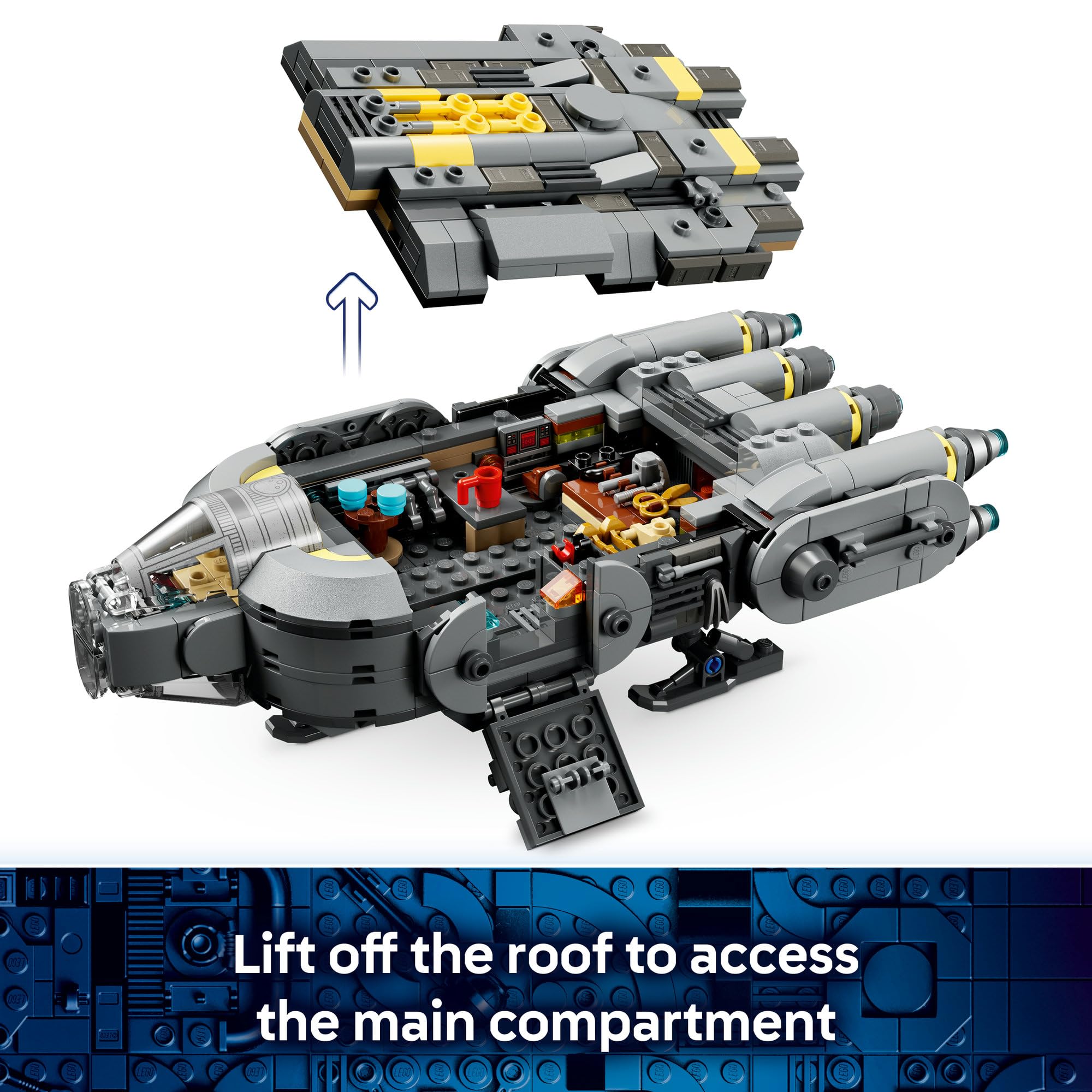 LEGO Star Wars: The Mandalorian and Grogu Anzellan Starship 75445