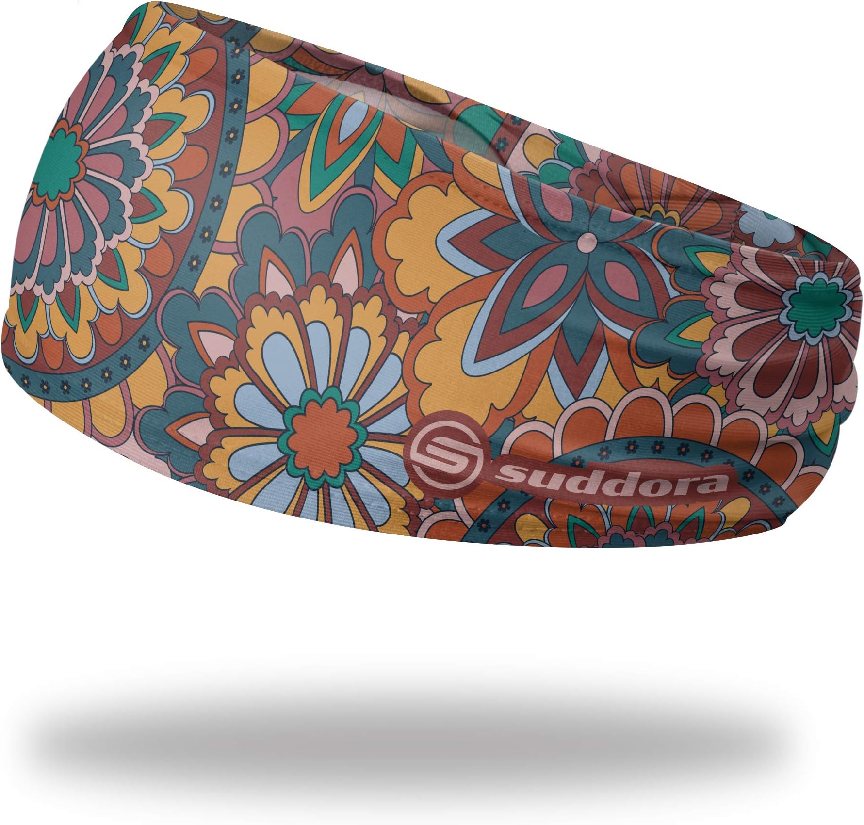 SuddoraHippie Style Non Slip 70's Tapered Headband - Running, Sports and Outdoor Activity