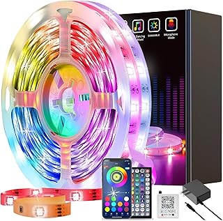 LED Strip Lights 150ft, Smart LED Lights Kit Remote and App Controlled Music Sync RGB Color Changing LED Lights for Bedroom Room Home Décor