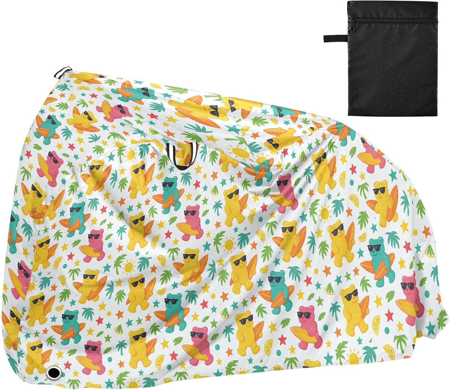 Summer Gummy Bears Pattern Bike Cover Uv Resistant Road Bike Cover Bikes Storage