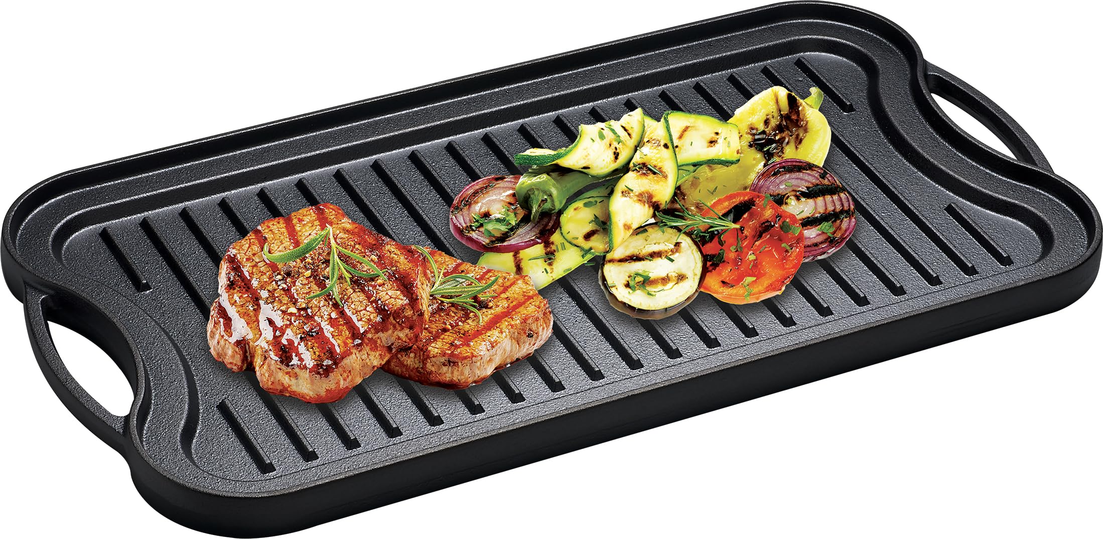 EUROSTAR Reversible Cast Iron Grill/Griddle
