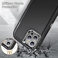 Vista 8 de Funda para iPhone 12 Pro Max para hombres, híbrida a prueba de caídas resistente, resistente, a prueba de golpes, ajuste delgado, funda protectora