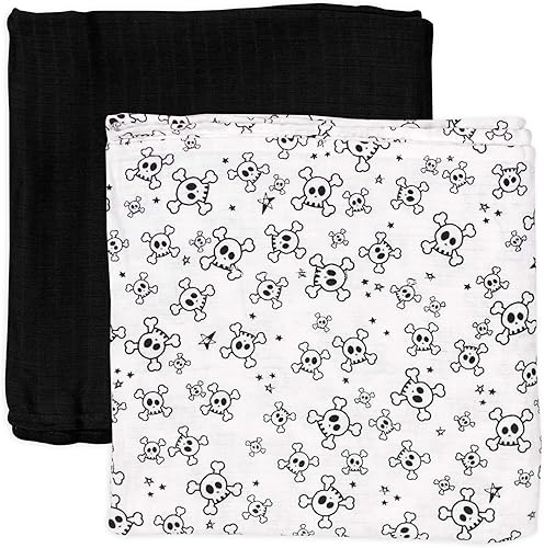 Miniatura 7 de HonestBaby Paquete de 2 mantas de algodón orgánico unisex para bebé (LEGACY)