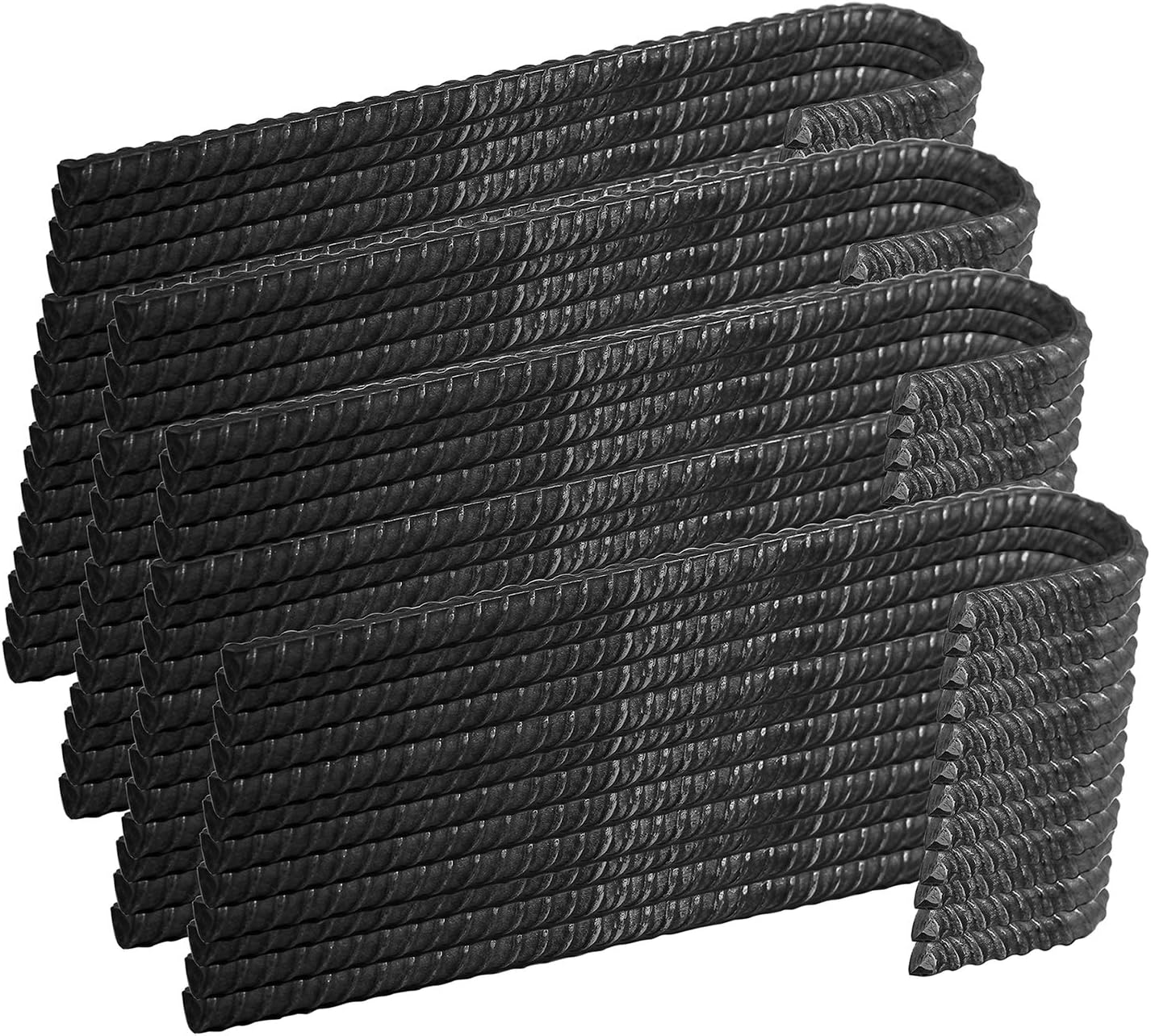 Pinnacle Mercantile Rebar Stakes J Hook Heavy Duty Steel Ground Anchors 12 inch Chisel Point End (16, Galvanized Steel Rebar 12" 1/2" Round)