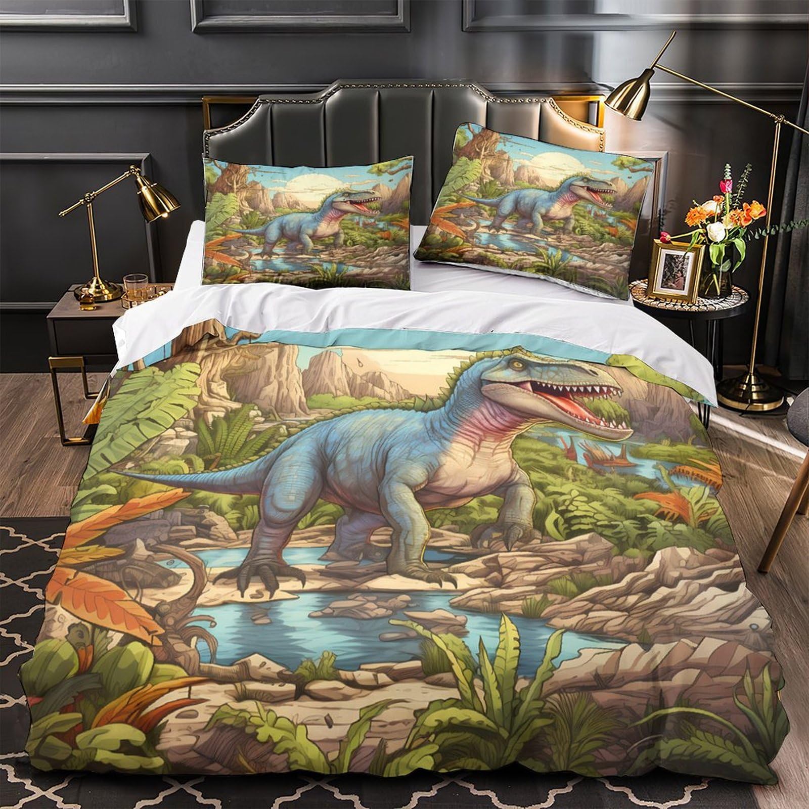 Housse de couette ultra douce fermeture éclair, parure de lit imprimé 3D cactus 200x200