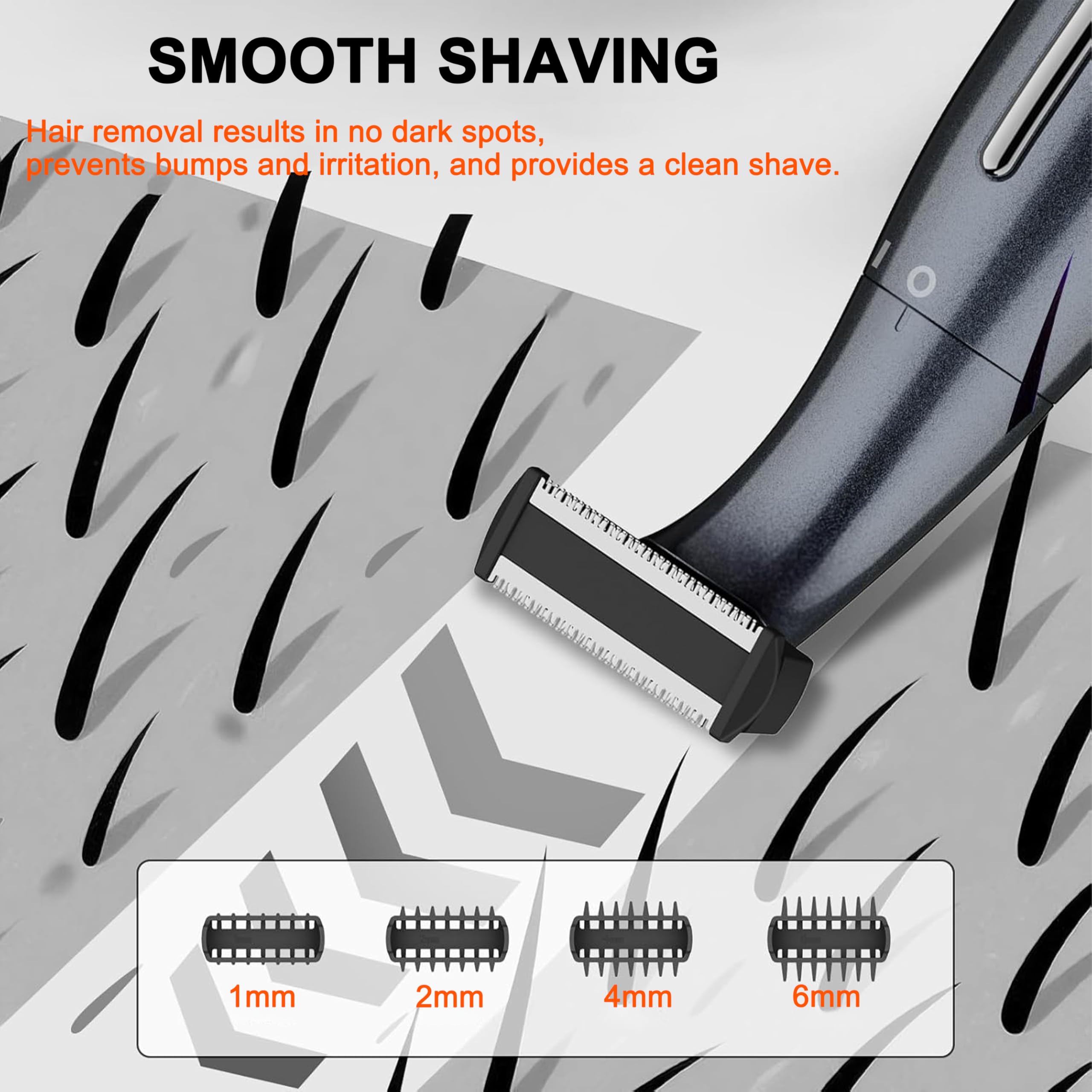 Rasierer Damen 6-in-1 Gesichtsrasierer Frauen, Bikini Trimmer Damen | Elektrischer Rasierer damen für trockene/nasse Anwendung am gesamten Körper, 6 Aufsätze, Type-C-Aufladung
