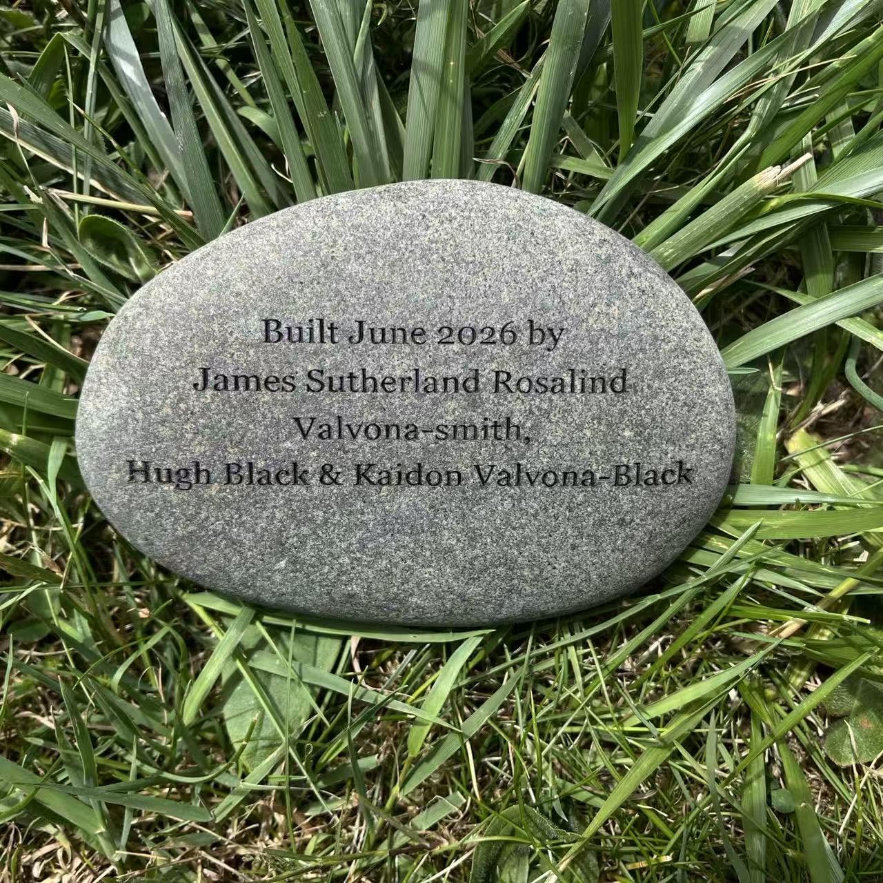 Piedra natural grabada personalizada, grande, aniversario de matrimonio y cumpleaños, fecha, marcador de tumba, conmemorativo, regalo de agradecimiento