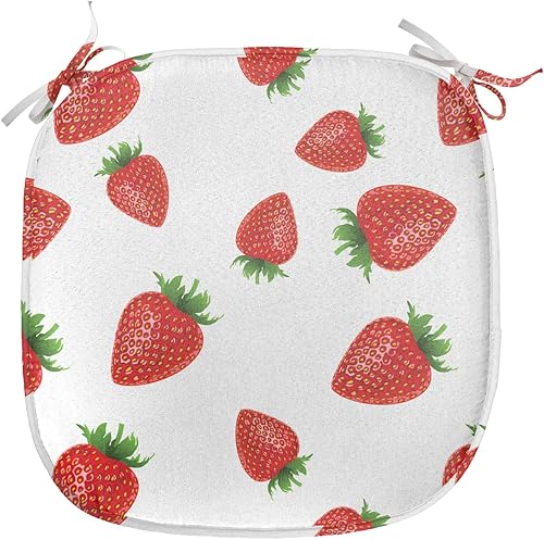 Vista 98 de Lunarable Orient - Juego de 6 cojines de asiento para silla, diseño de estrellas marroquíes, espirales y curvas abstractas, ilustración oriental