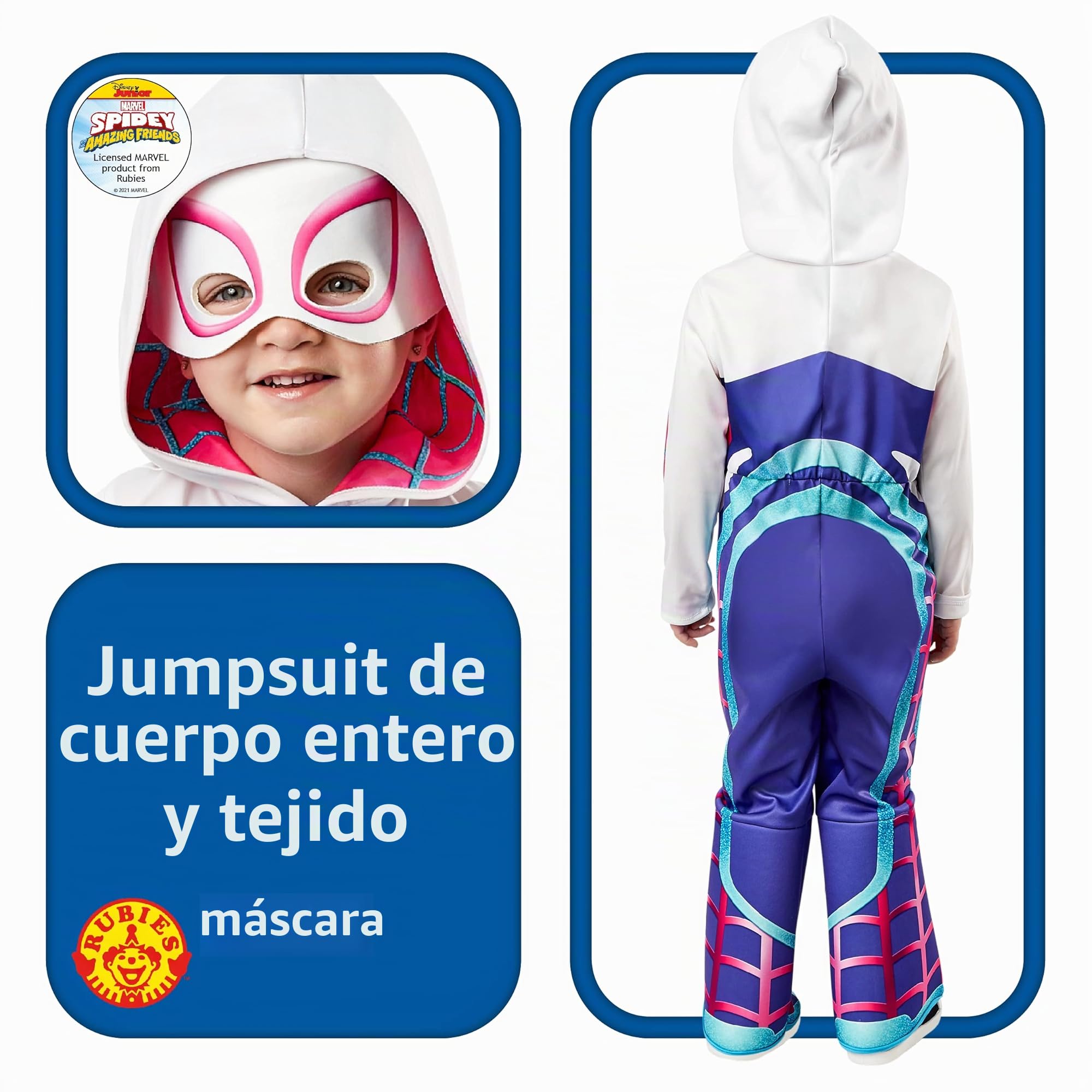 Disfraz Oficial Marvel De Hulk Para Niños Y Niñas, Mono Acolchado Con Máscara Y Cubrebotas, Licencia Spidey & Friends, Ideal Para Halloween Y Cumpleaños