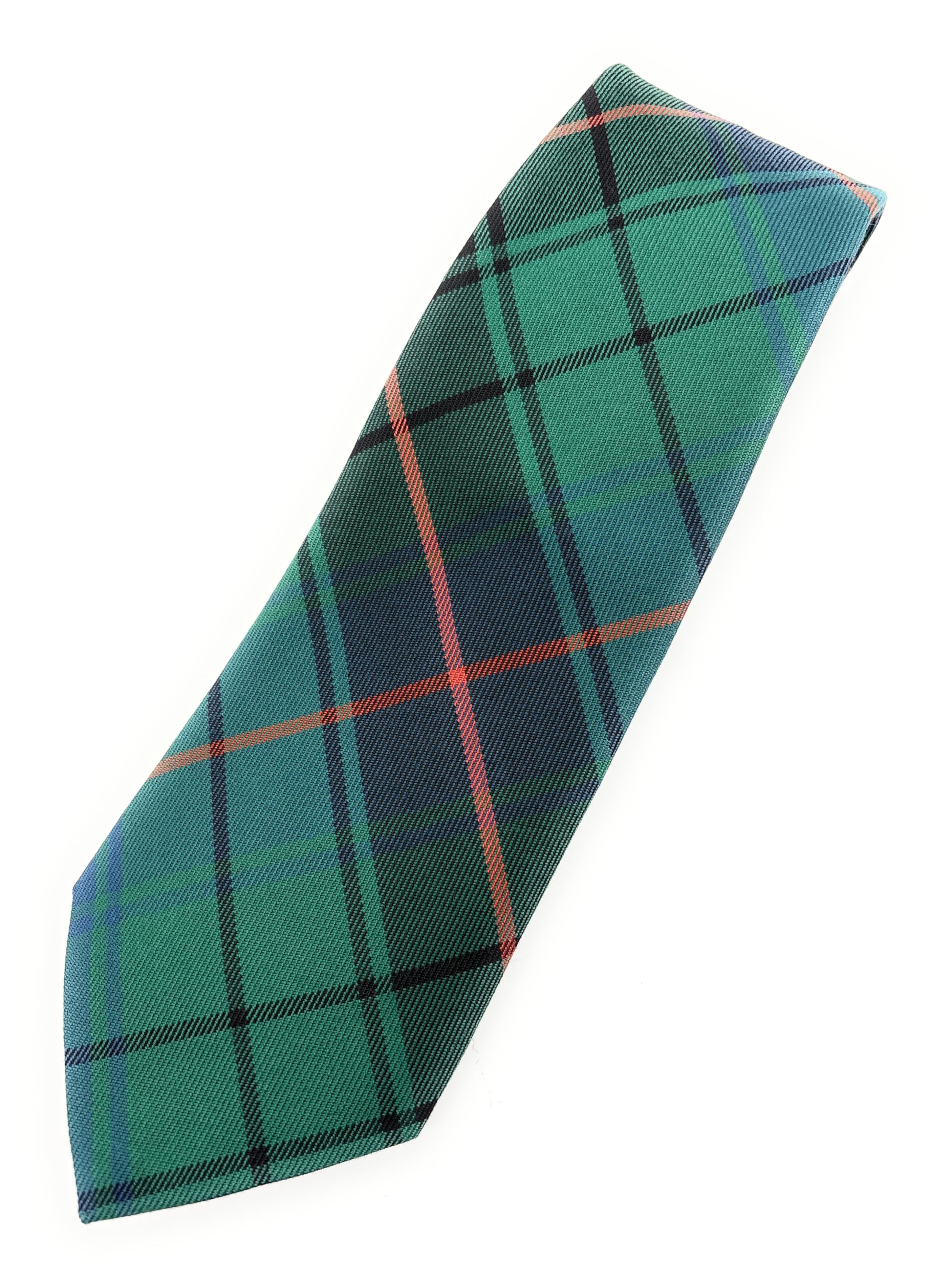 Scottish Tartan Necktie, Traditional Clan Pattern, Made in Scotland, Multiple Tartans Available (Davidson Ancient)