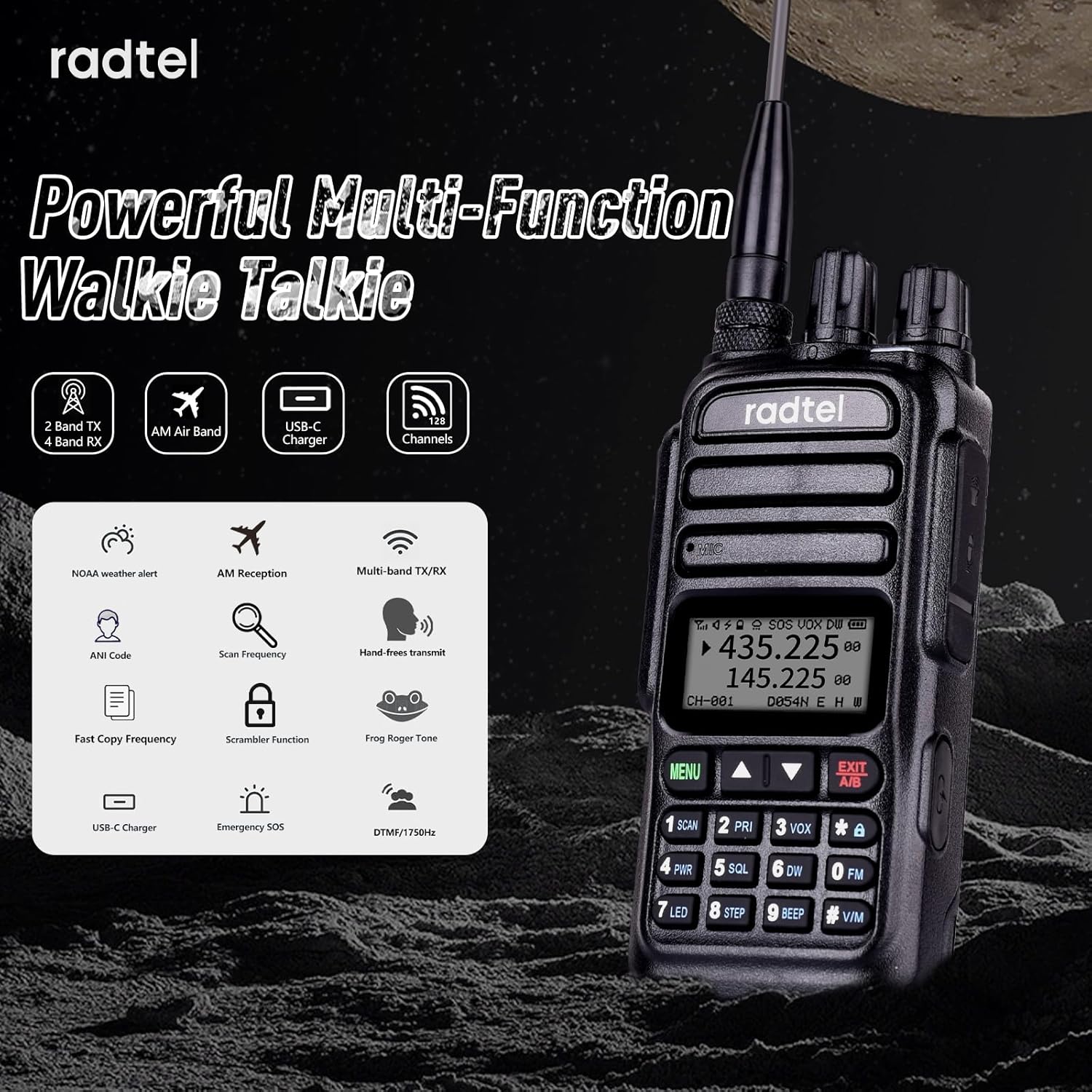 Radtel RT-830 multi-band transmit and receive