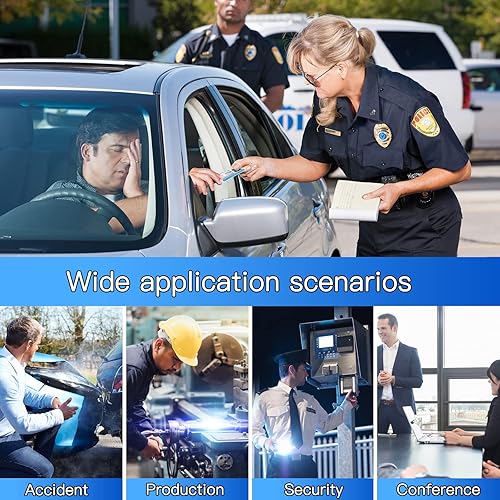 Miniatura 6 de CAMMHD Cámara corporal C8-64GB 2K1296P, grabación de video de 11 a 12 horas, cámara corporal de visión nocturna, cámara de cuerpo con cifrado de